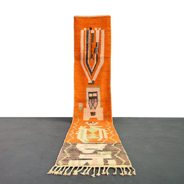 Vintage Runner Moroccan Rug 2.4 x 12.5 feet / 74 x 383 cm - Ettilux Home